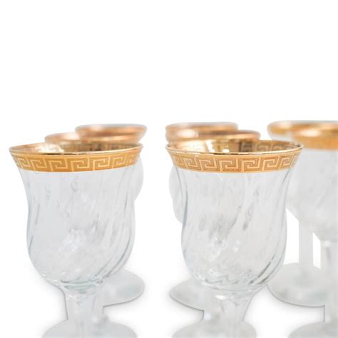 versace style wine glasses